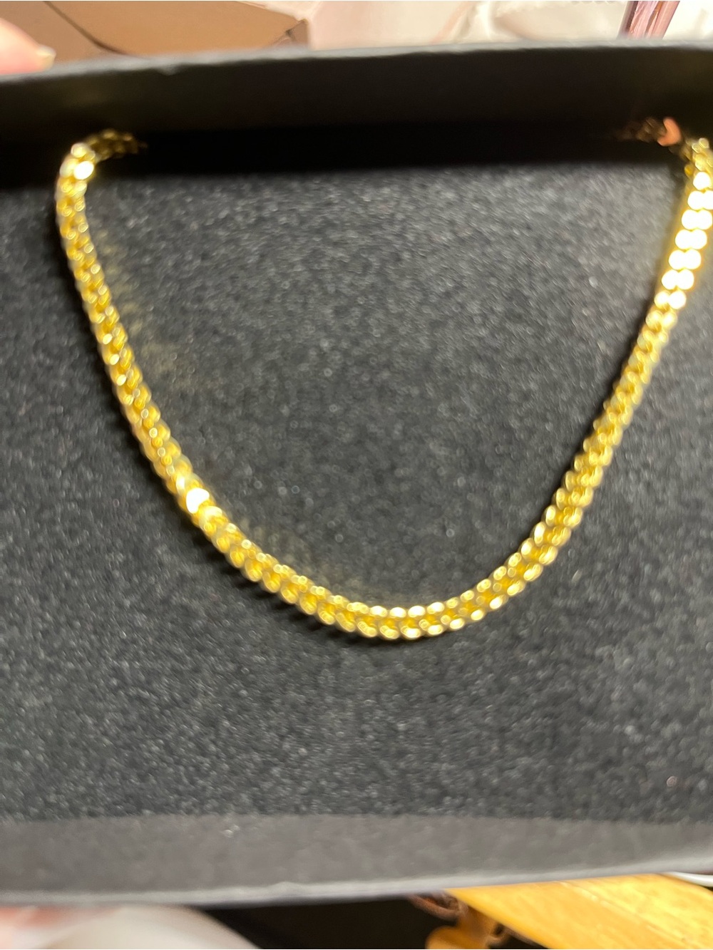 Sterling Silver coated in gold 24” Necklace NWOT